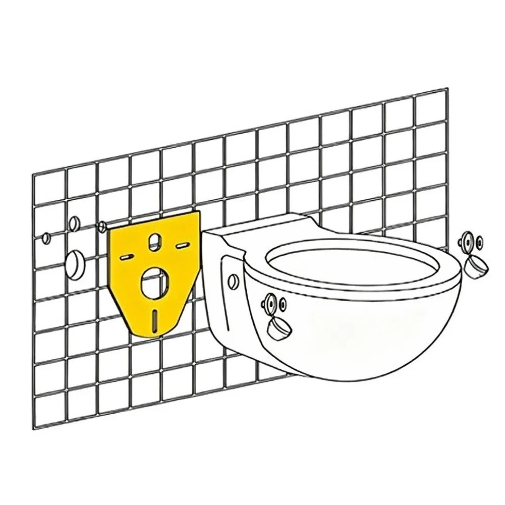 EVA Soundproof Mat for Toilet Flange Area Reduces Transmission Noise Self-Stick Design Fits For Geberit For Grohe WC Systems