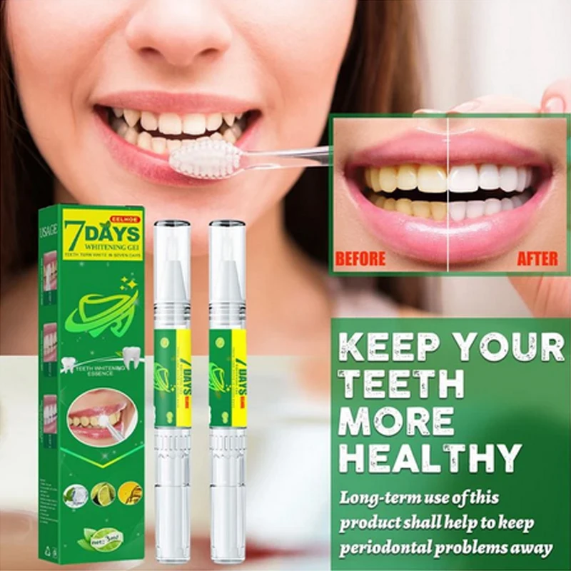 Dental Whitening Pen Oral Stain Removal Cleaning Yellow Teeth Smoking Teeth Brighten and Whiten Teeth Care Teeth Whitening Pen