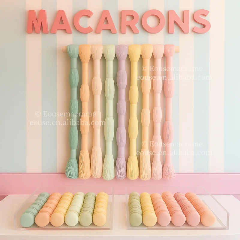 

Macrame Wall Hanging Decor Boho Chic Handmade Wall Art Modern Minimalist Living Room Bedroom Decorative Wall Panel