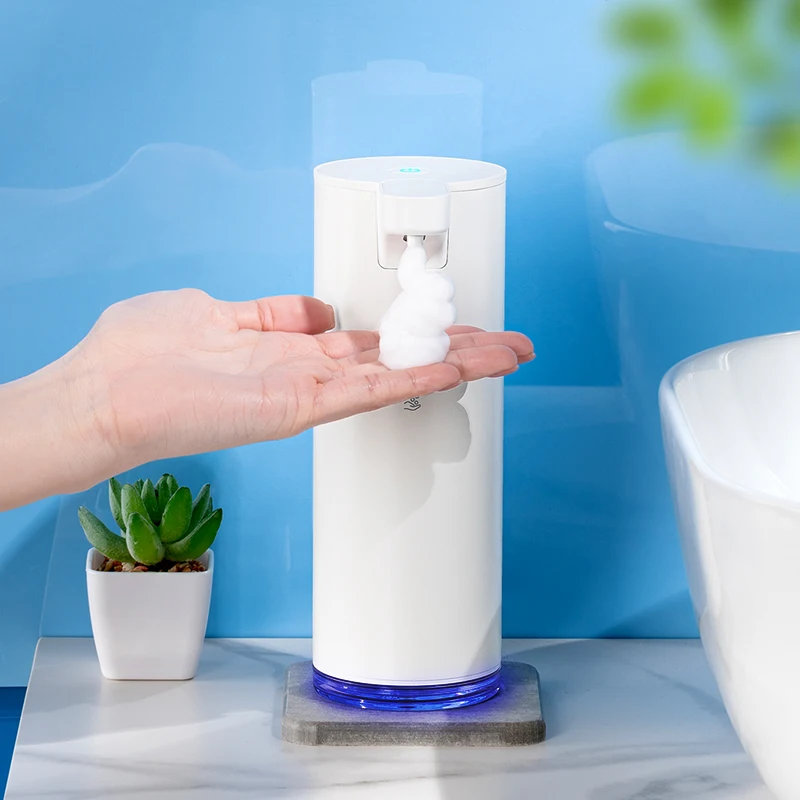 Distributeur automatique de savon liquide en mousse, à capteur d\'induction sans contact, à infrarouge intelligent, pour salle de bains