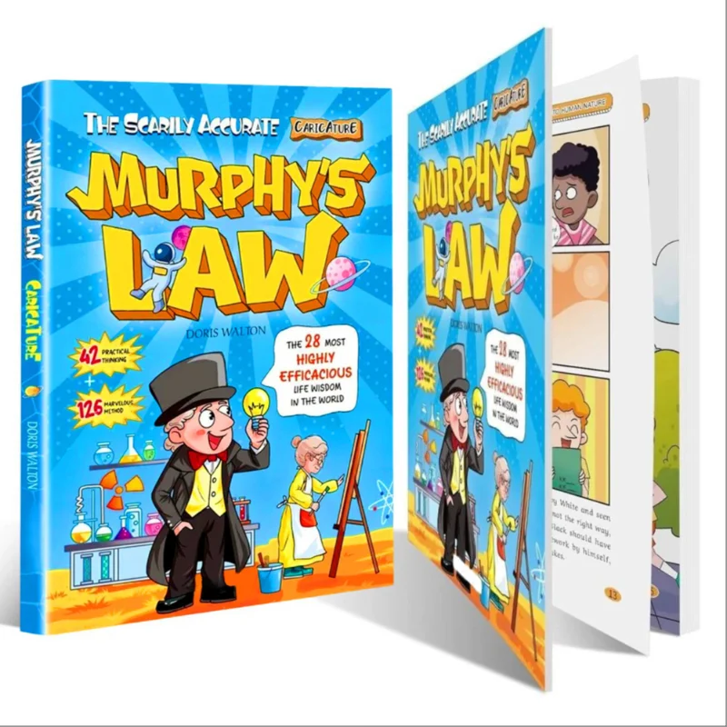 Murphy's Law: Die gruselig präzise Karikatur, lustiges Wissenschafts-Comic-Buch für Kinder von 8 bis 12 Jahren, Lebensweisheiten, pädagogisches Humorbuch