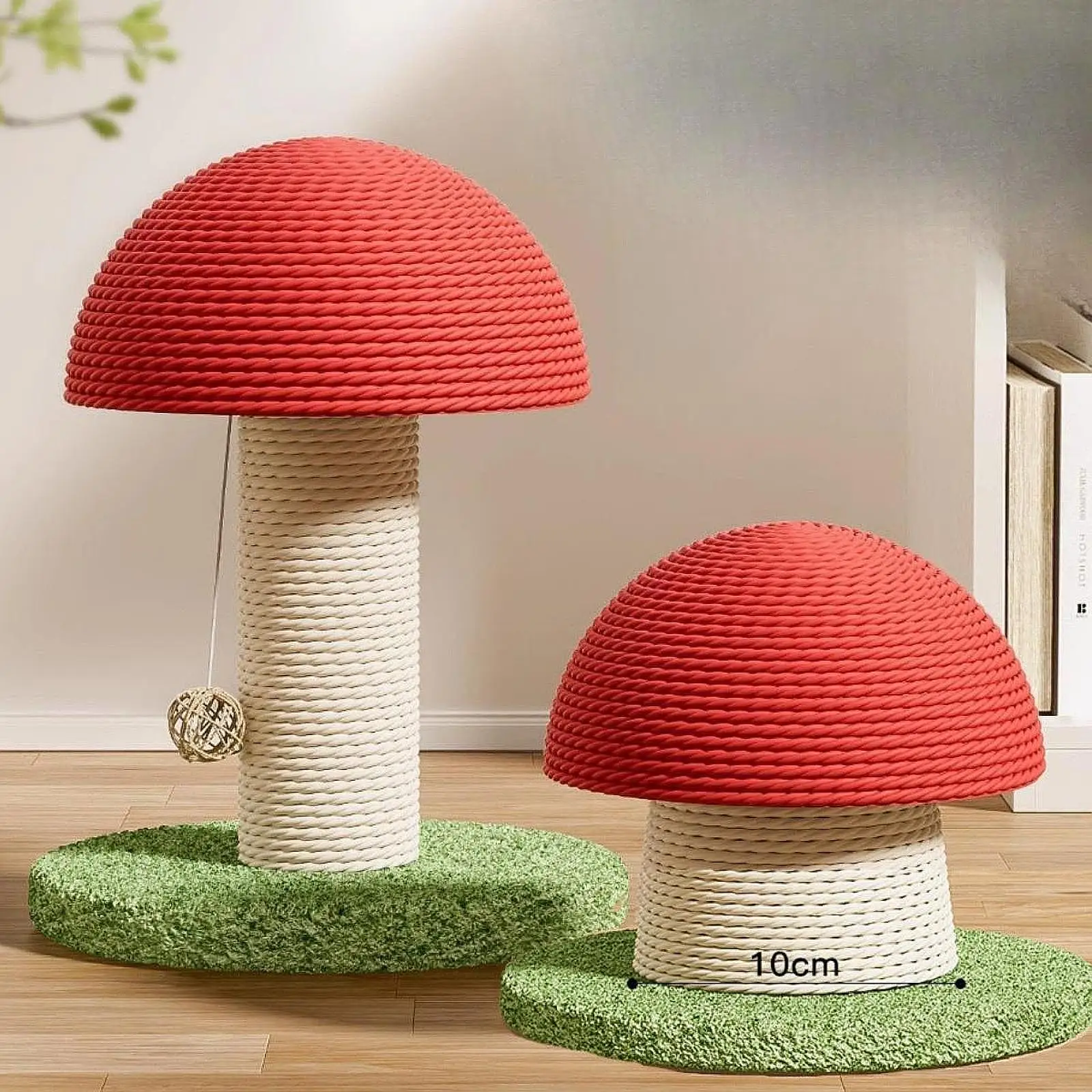 

2x Cat Scratch Posts Mushroom Shaped Pet Toys for Protect Your Furniture