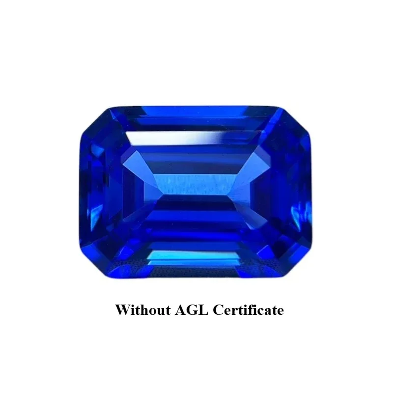 

Top Lab Cobalt Spinel Emerald Cut Blue Color VVS1 Synthetic Gemstone for DIY Jewelry Making Gift Selectable Certificate