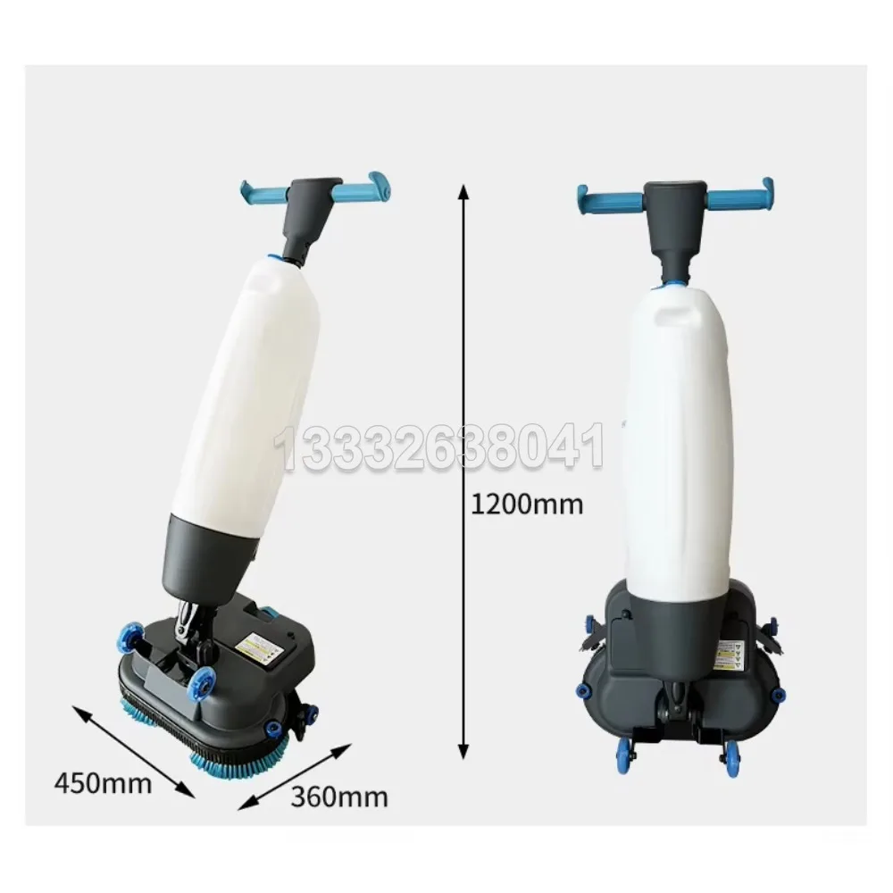 Walk Behind Battery Powered Small Electric Floor Washer Scrubber Machine Mini Washing Floor Cleaner Machine Floor Scrubber