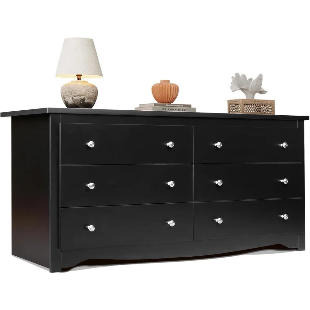 Wood Black Dresser …