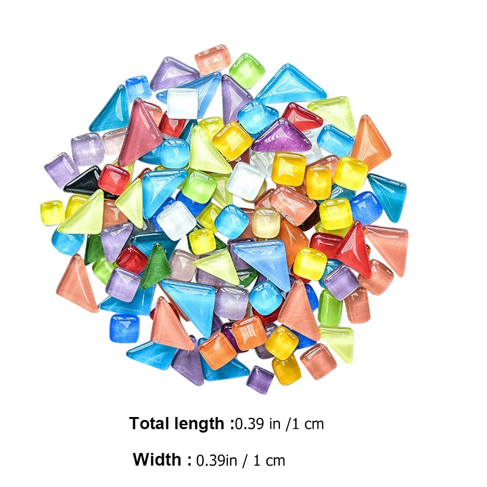 1 قطعة 1 حقيبة من المواد الحرفية الفسيفسائية الزجاج Diy بها بنفسك مجوهرات زهرية ديكور اليدوية توريد الحرف بقع قطع الزجاج