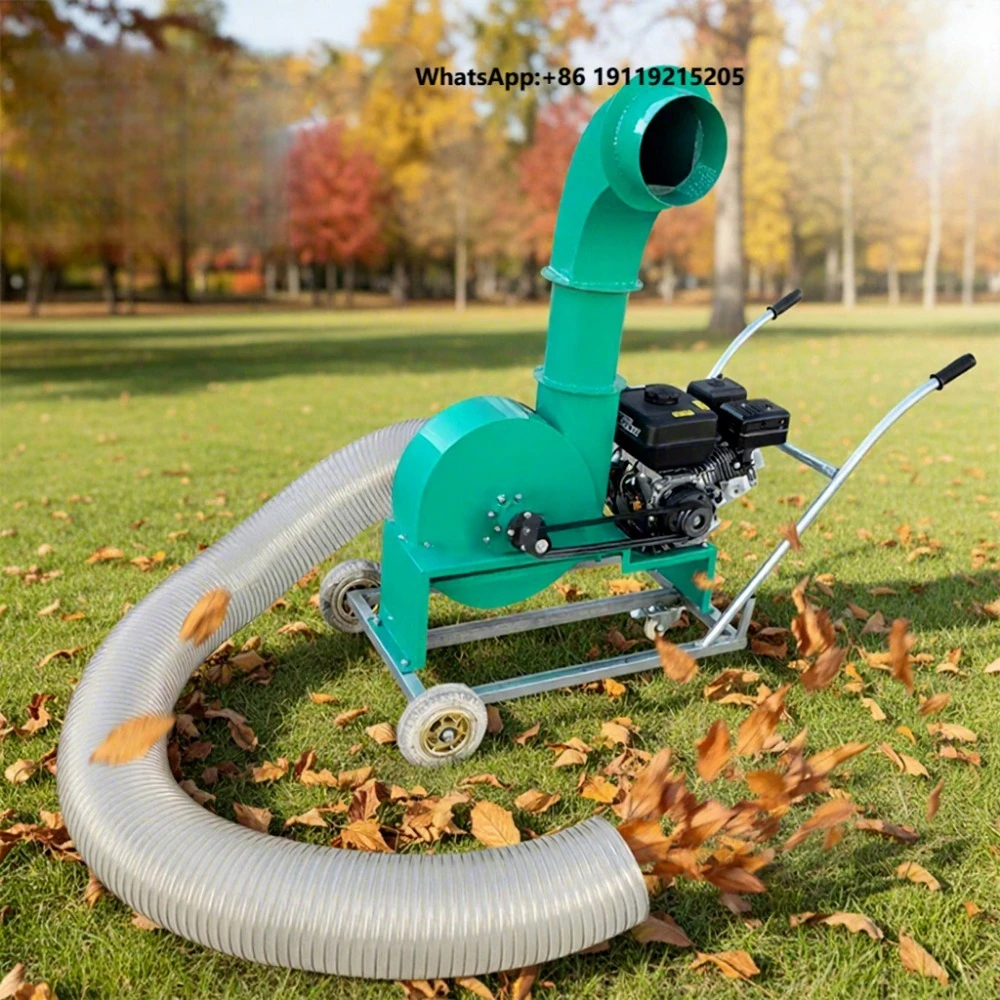 Engine 2kw 220V IoT Vacuum Leaf Blower for Garden with Leaf Loader/Chipper