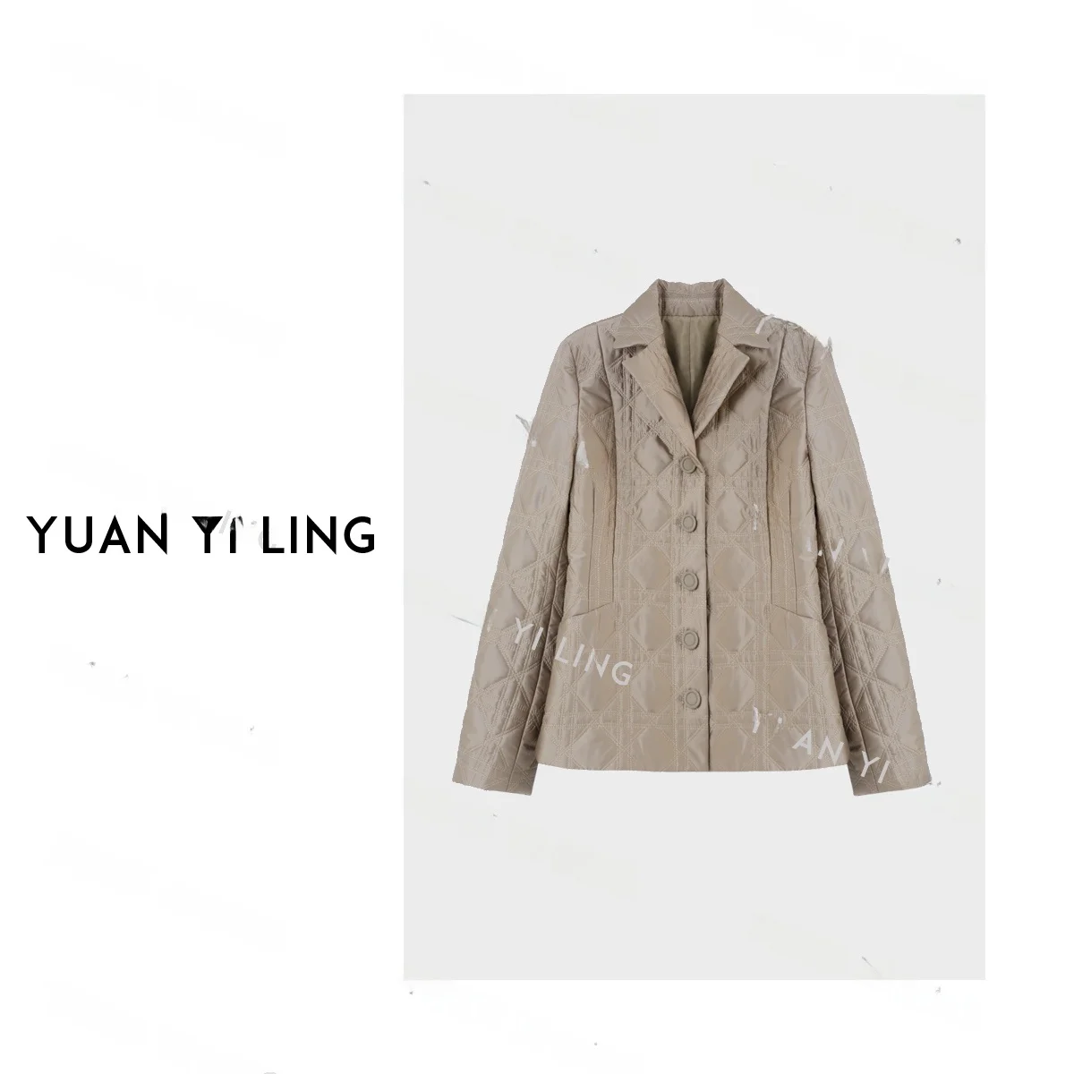 

Autumn Winter Tailored Slim Fit Waistcoat with Rhombus Pattern Busin Casual Women's Faion No Brand Polyester Fabric