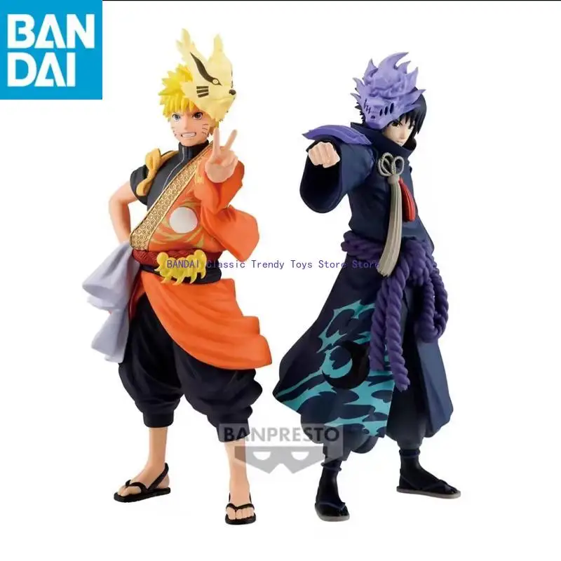 

In Stock Bandai Banpresto Naruto TV 20Th Anniversary Commemorative Clothing Uzumaki Naruto Uchiha Figure Model Desktop Toy Gift