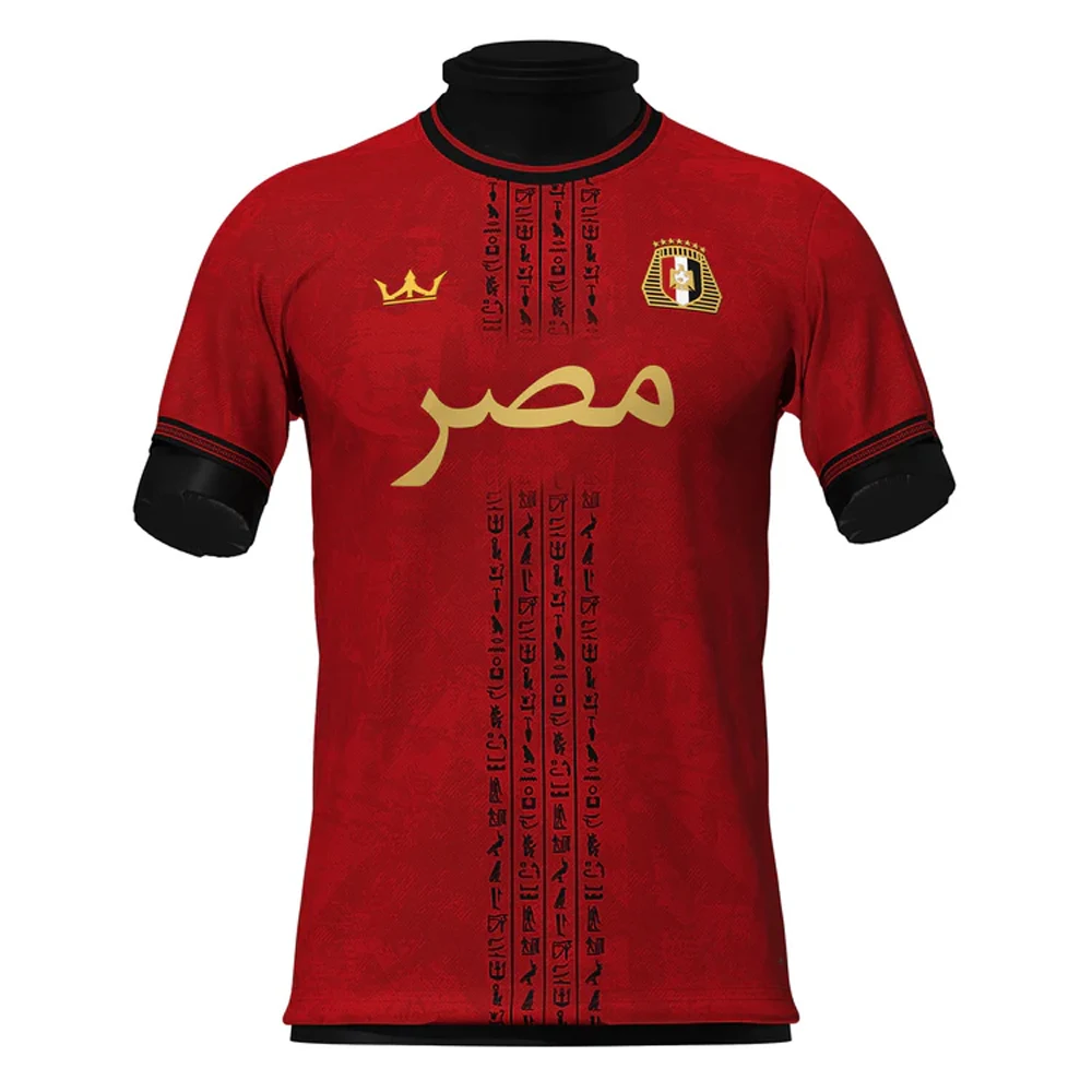 2024 Hot Selling Egypt Limited Edition Mens Football Shirt Youth Kids Training Soccer Short Sleeve Uniform Breathable Jersey