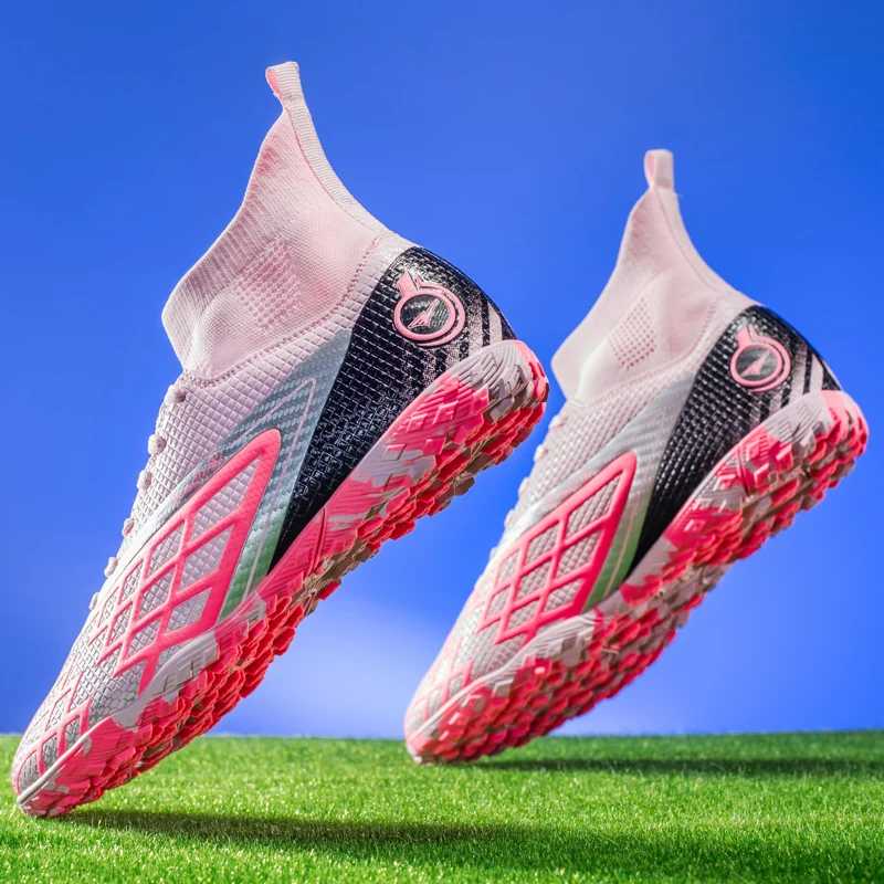 

New TF/FG High Quality Professional Fast Grass Soccer Shoes Ultralight Training Studded Football Boots Mens Football Field Boots