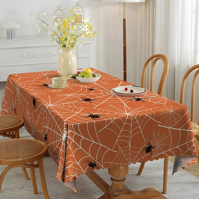 1pc Küche Halloween DIY Dekoration Halloween Spinnennetz Tischdecke Party Dekor wieder verwendbare Esstisch Läufer