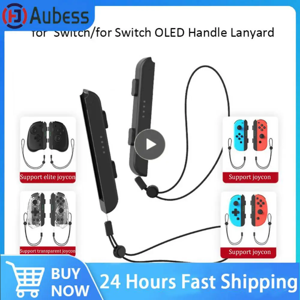 Band Hand Rope Lanyard Black For Switch Joycon For Ns Switch Oled Adjustable Portable Controller Accessories Straps Replacement