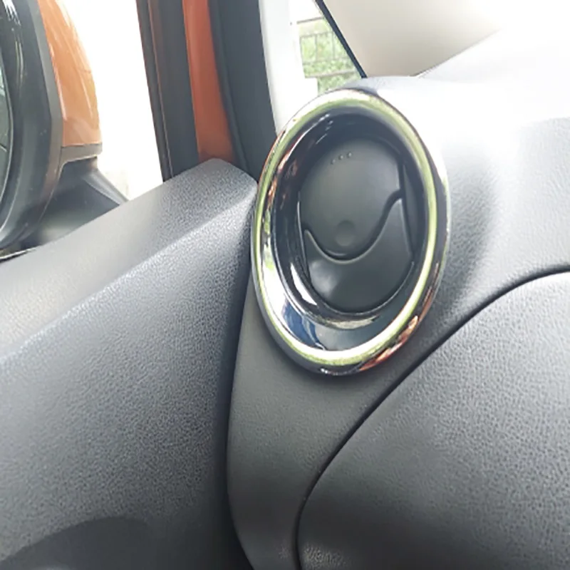 Interior Accessories For Nissan Note E12 E-power 2016-2019 ABS Matte Side Car Air Condition Air Vent Outlet Ring Cover Trim