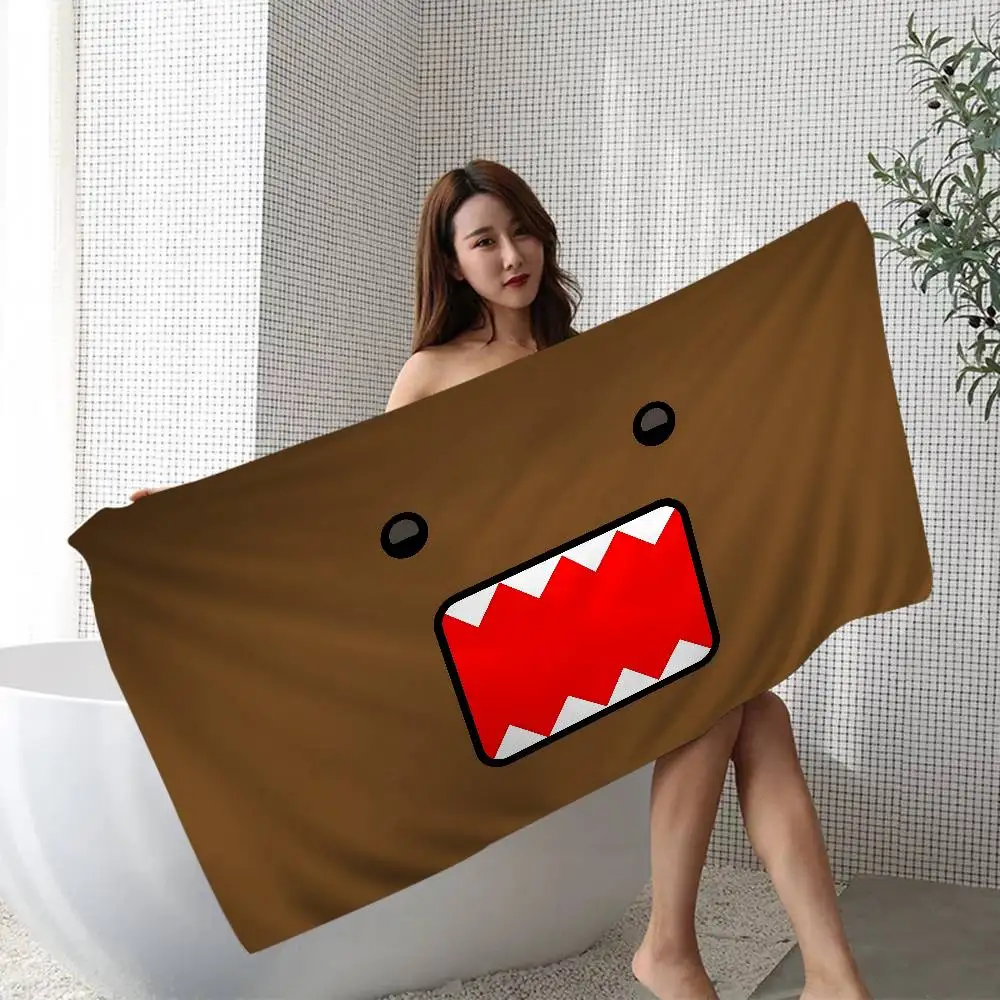 Cool Domo-kun Microfiber Blanket Quick Drying Beach Towels Oversized Printing Super Absorbent Pool Towel Blanket