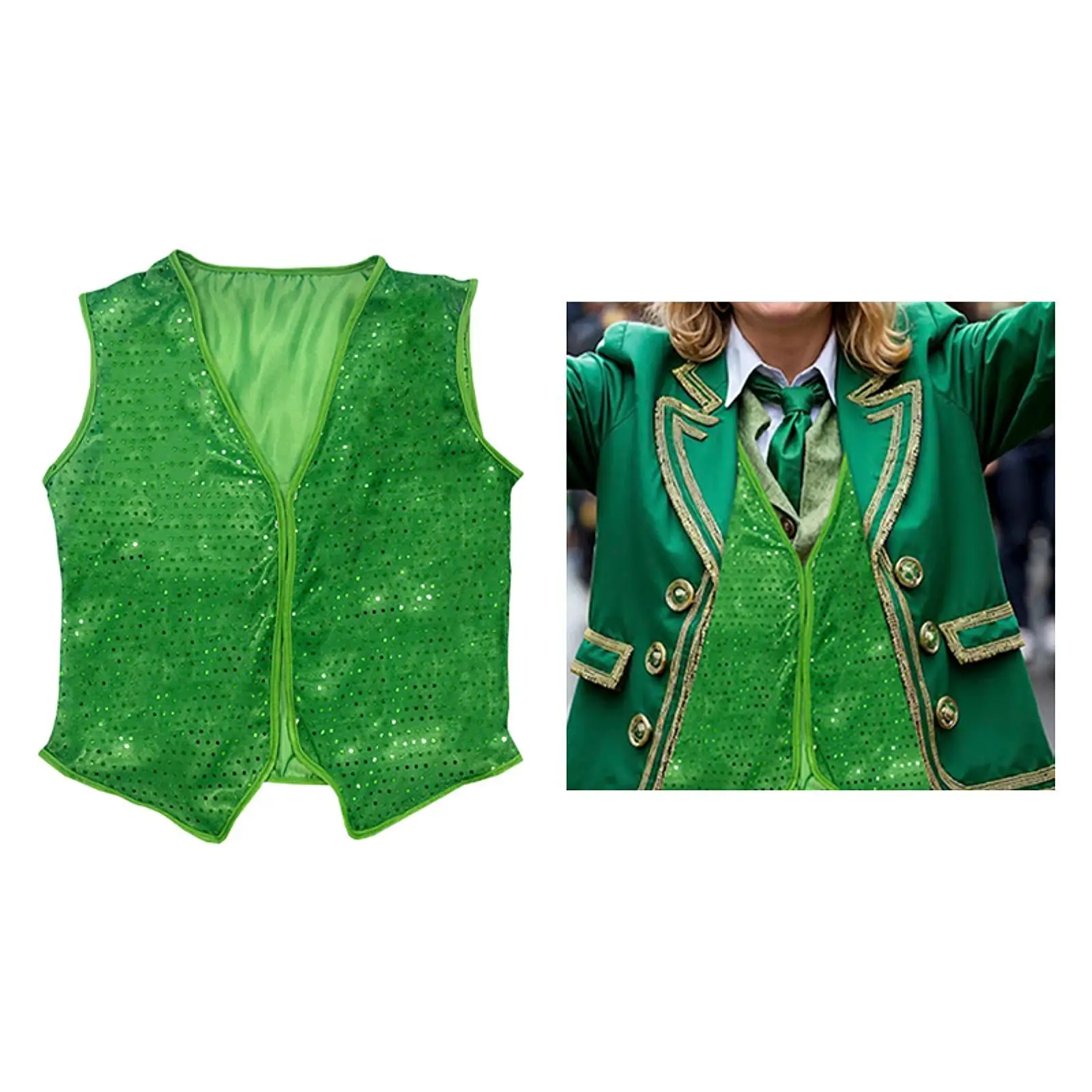 

Футболка-жилетка на День Святого Патрика, реквизит для фотосессий, праздничная одежда для тематических вечеринок, Нового года, выпускного, карнавальных костюмов, ролевых игр
