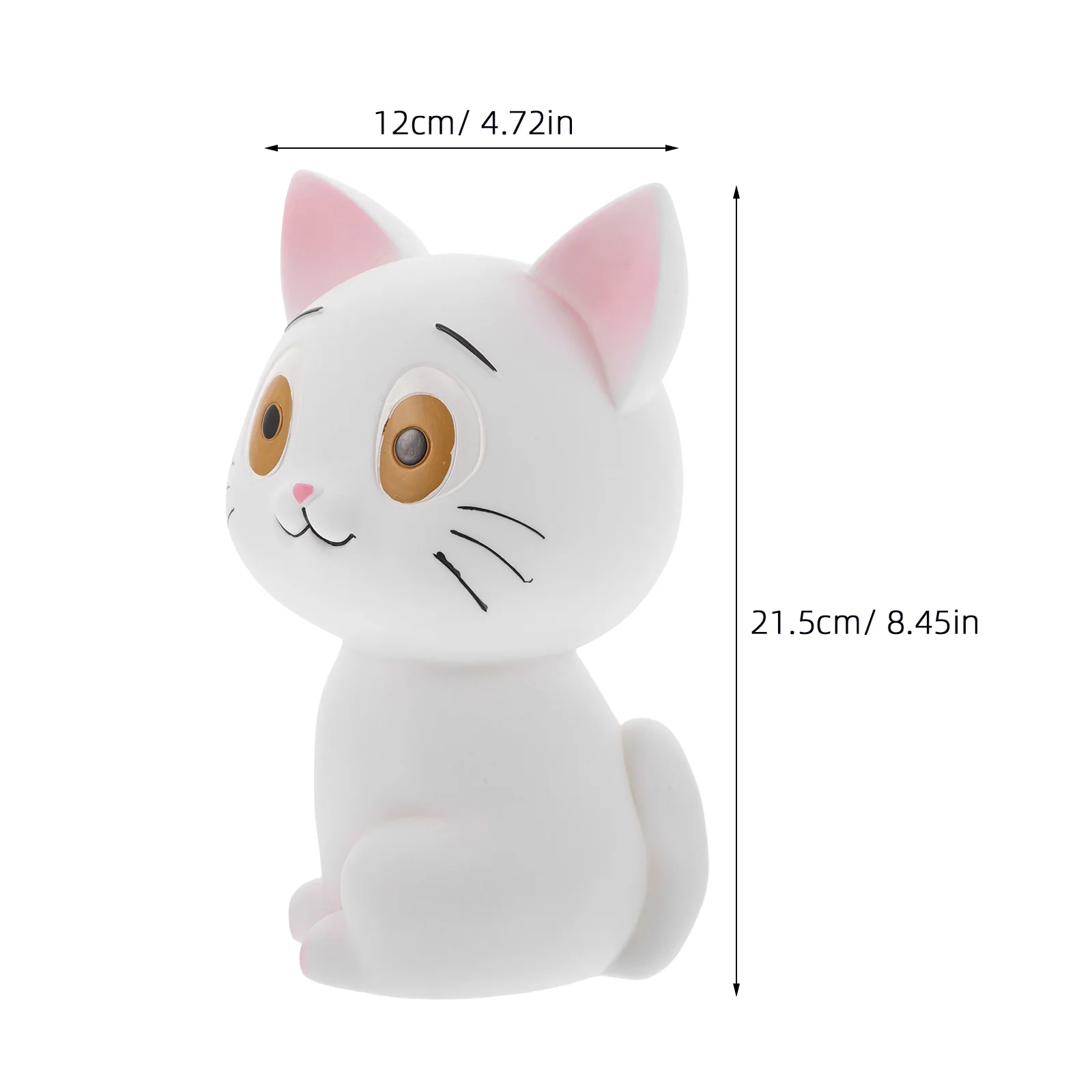 고양이 저금통 검은 고양이 저금통 깨지지 않는 어린이 저금통 동전 용기 생일 크리스마스 홈 장식 데스크탑