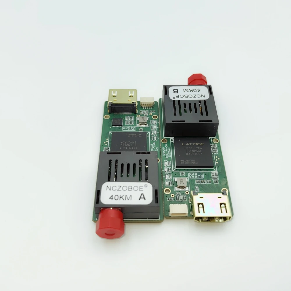 NCZOBOE HDMI TTL Optical Transceiver Module for Drone 5.5-26V FC Port RX/TX/AV/VCC/GND TTL to Fiber Optic Converter