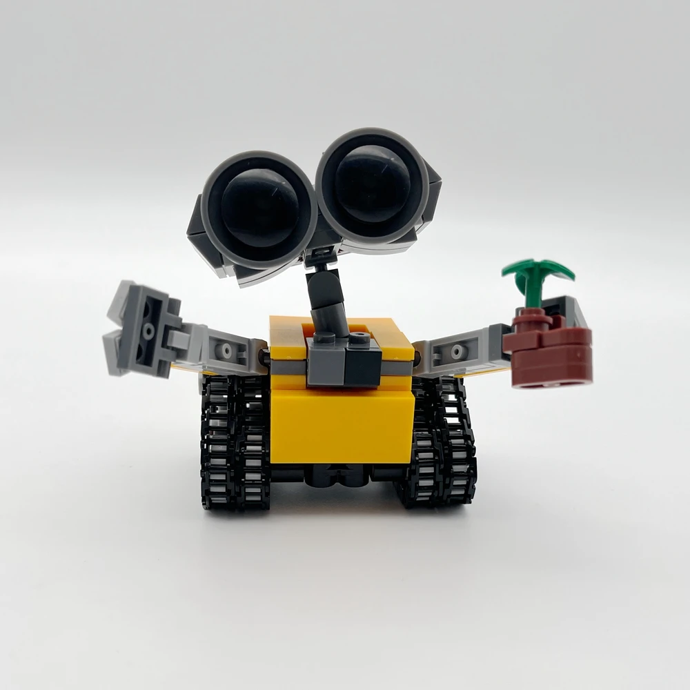 Klassischer Film 200+ Teile Mini Roboter Wall-e MOC Bausteine Modell DIY Bausteine-Sets Kreative Spielzeuge für Kinder Erwachsene Geschenke – Detail 4