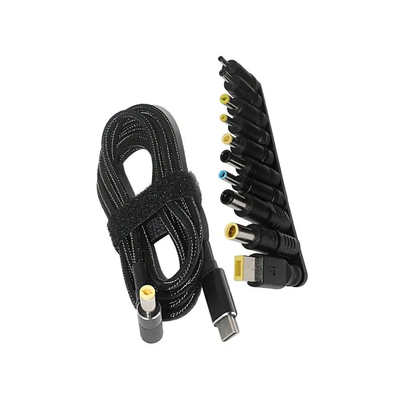 

AED6-100W Тип C Адаптер питания для ноутбука Разъем USB типа C к универсальному разъему для зарядного устройства для ноутбука Кабель для зарядки Шнур 1,8 м