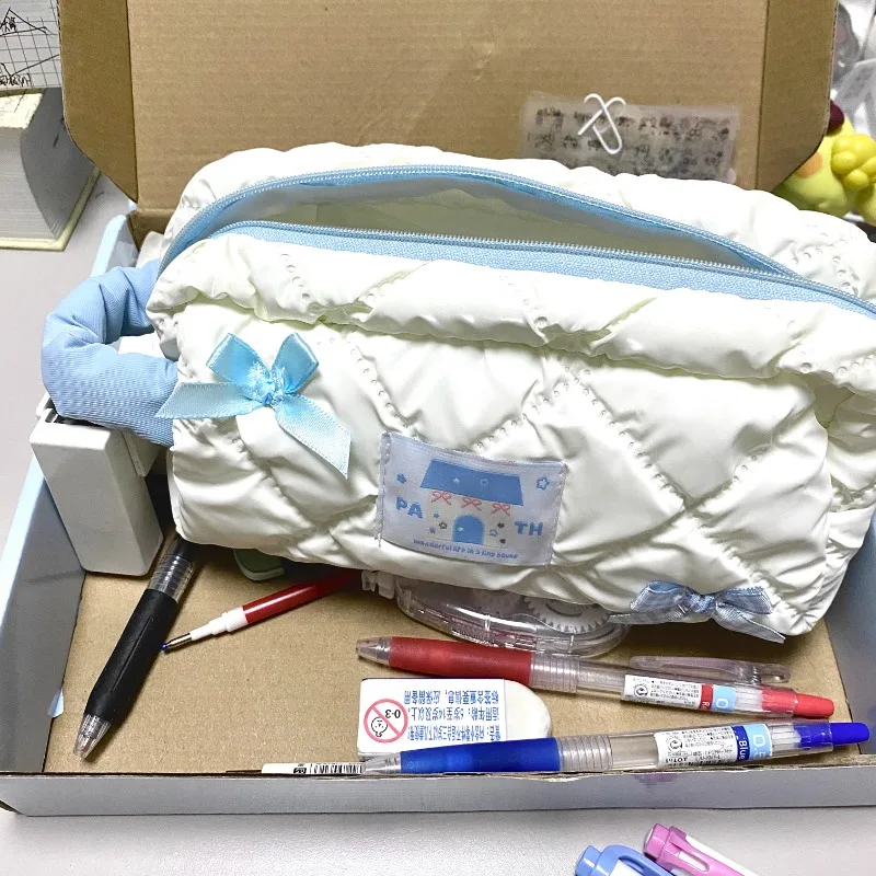 Pencil Case Cartoon Fashion Student Waterproof Pen Bag Korean School Boys Girls Stationery Storage Pen Box Gifts