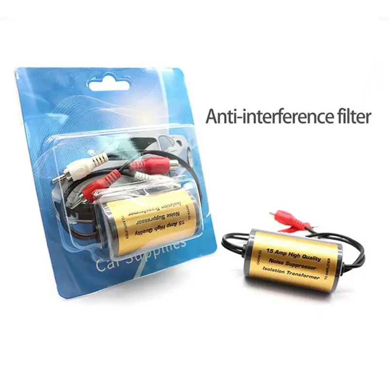 Automotive Noise Filter Audio Noise Filter Suppressor Ground Loop isolator Noise Filter Eliminator Suppressor Noise Isolation