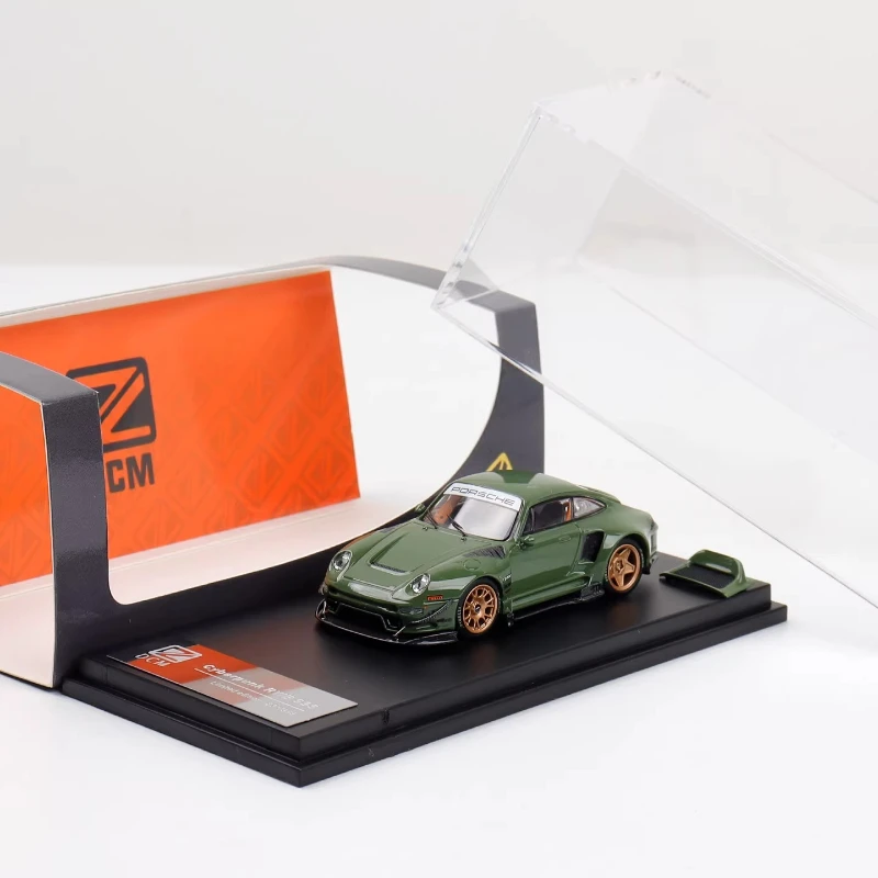 In stock 1:64 911 993 - magnetic opening cover alloy high-end realistic car model, creative statue, holiday gift