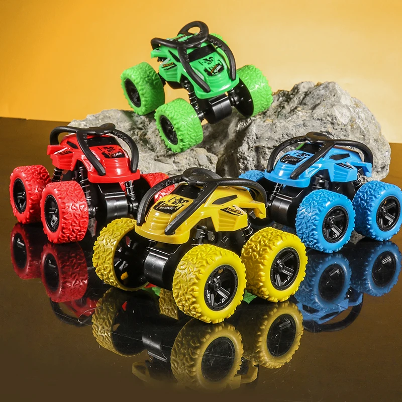 Off-Road Four-Wheel Drive Stunt Car - Anti-Fall Inertia Tumble Sports Vehicle for Children Fall-Resistant Toy Car