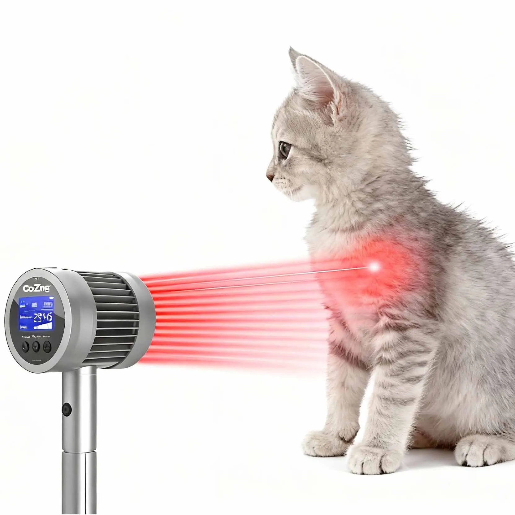 

1.3W High Power Pet Laser, Dual 808nm & 650nm Wavelengths for Deep Tissue Treatment