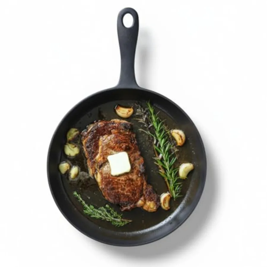 12 Inch Pre-Seasoned Cast Iron Skillet Non-Stick Pan
