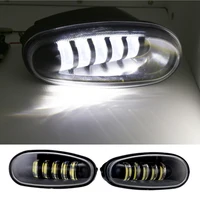 2 uds coche LED DRL luz antiniebla montaje faro LED 5 lentes lámpara de conducción antiniebla para Daewoo Chevrolet lanos sens