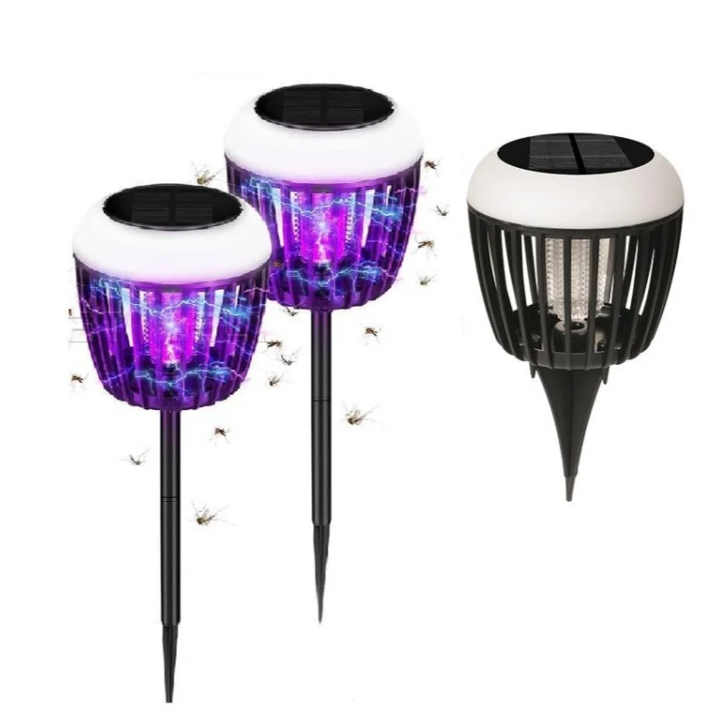 ledランプ防水照明ソーラーライト蚊キラー蚊よけランプ屋外庭パティオ用外部ハエトラップ