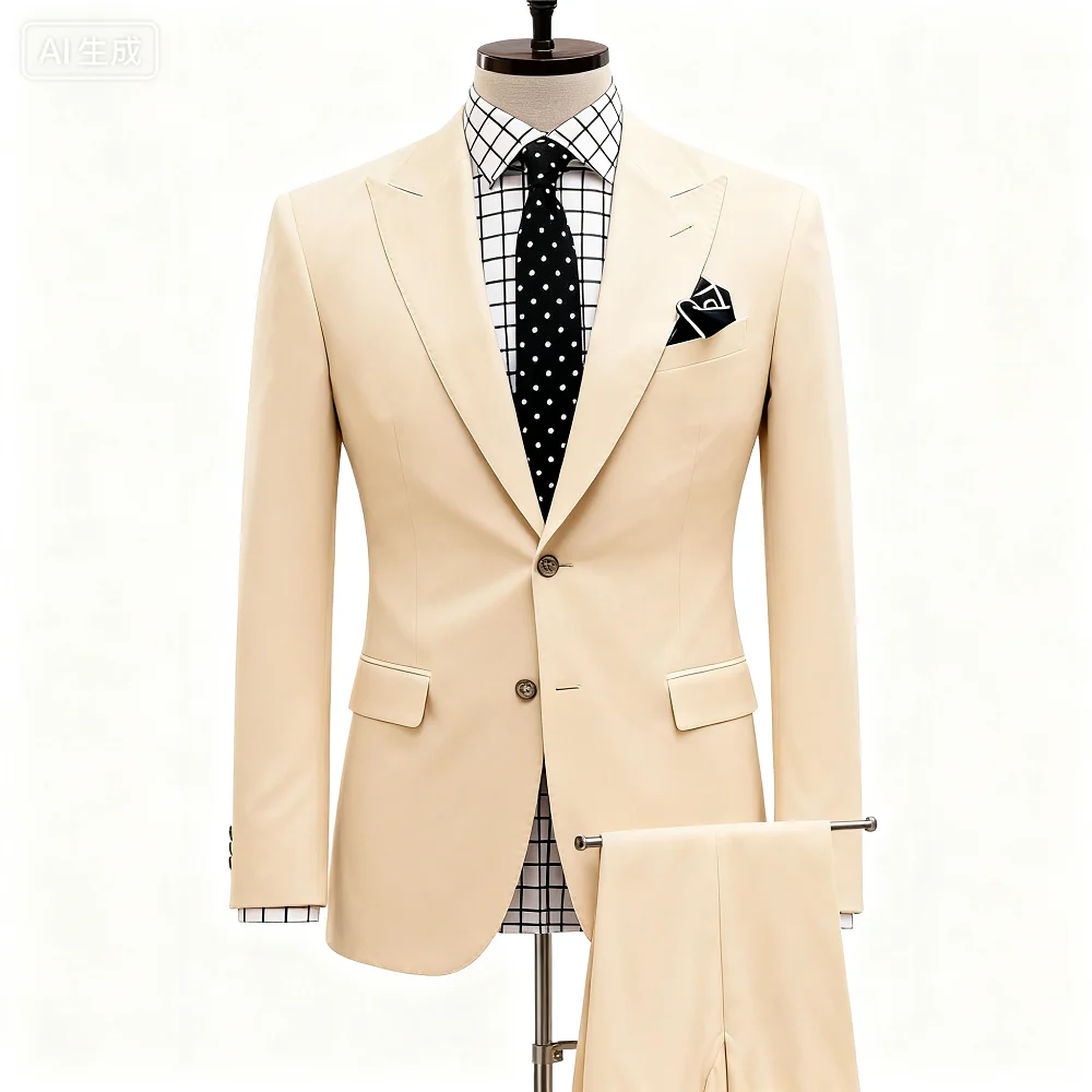 

Roxo Intelligent Casual Lapel Tuxedo for Men Slim Fit Solid Smoking Boys Suit Men's Tuxedo Trajes Para Hombre Herran Anzug