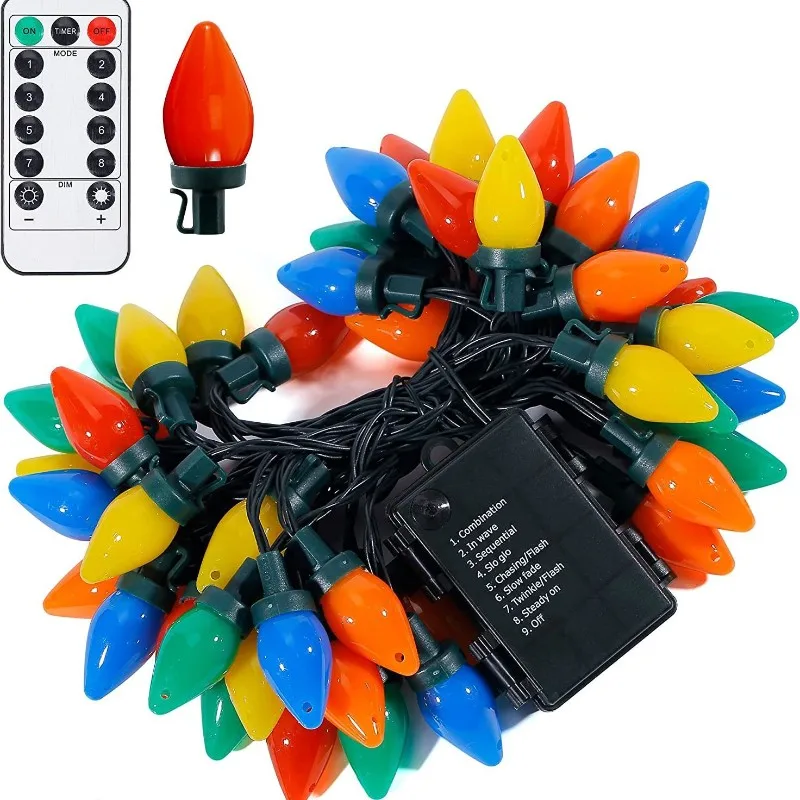 

Многоцветные светодиодные гирлянды на Рождество, свадьбу и праздничные украшения — для внутренних и уличных деревьев, карнизы-AT30