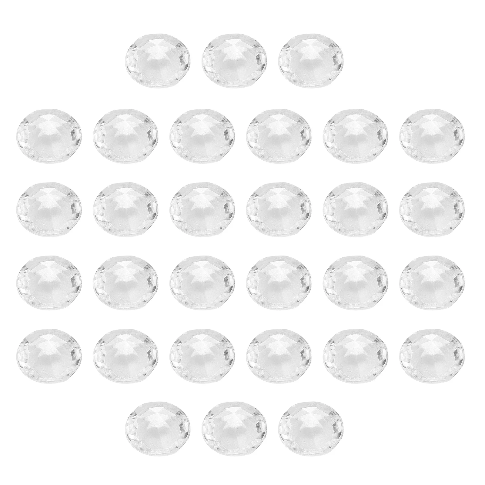 

2000pcs Pointed Bottom Plastic Drills Transparent White Acrylic Gems Vase Fillers Centerpieces Party Decorations Table Crafts