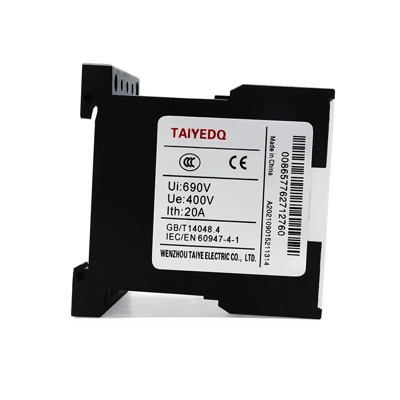 CJX2-K Mini AC Contactor Din Rail 1P 1NO 1NC Coil Voltage 220V 50/60Hz 6A 9A 12A