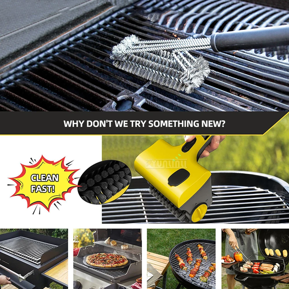 다기능 무선 전기 그릴 청소 도구 가정용 무선 청소 브러쉬 주방 청소 브러쉬