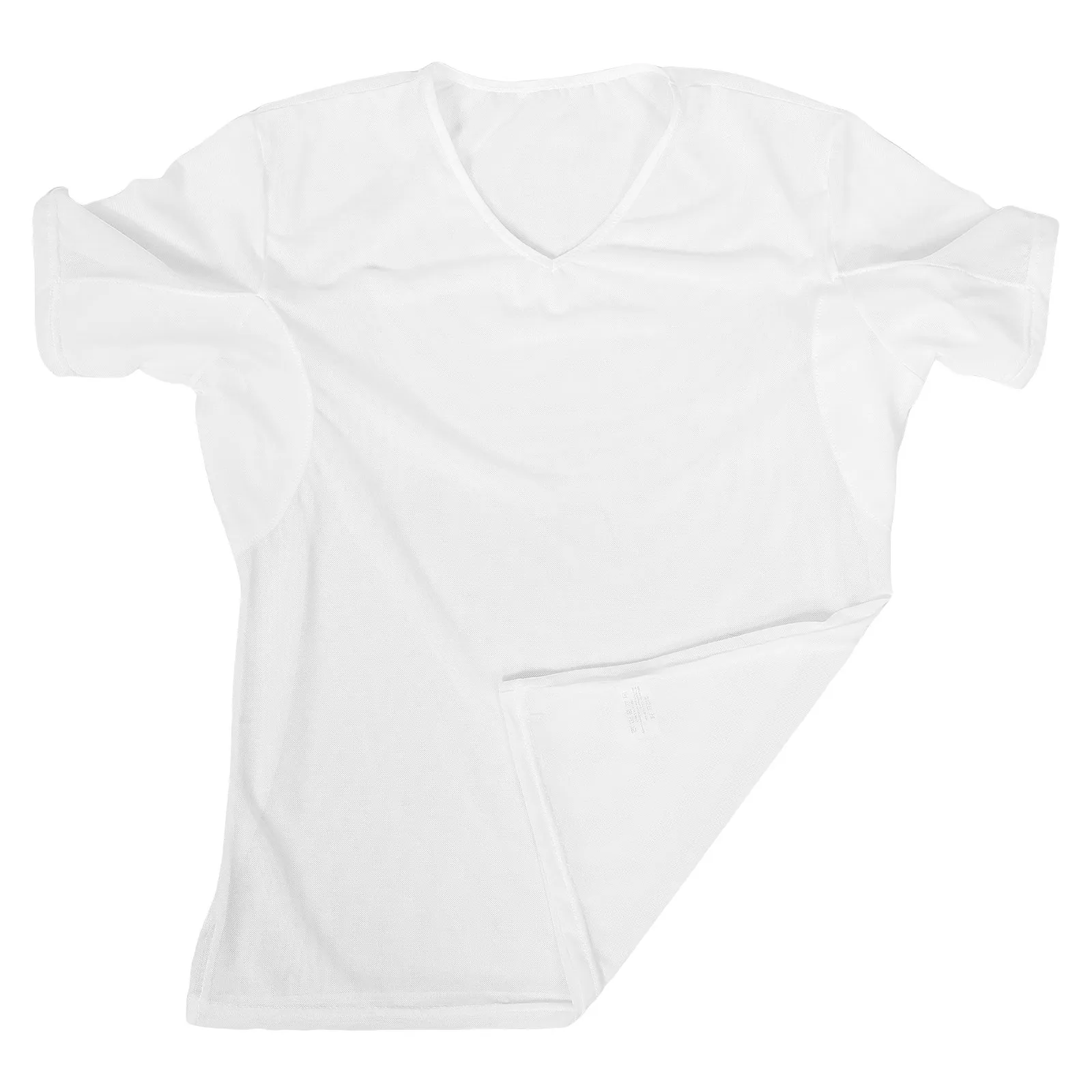 

Men Anti Sweat Undershirt with Reusable Underarm Pads Lightweight Breathable Short Sleeve T Shirt for Sports Cycling