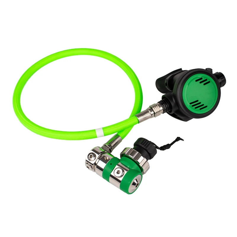 Pure Oxygen Balanced Piston Dive Regulator Set Compatible Scuba Diving Regulator Set for Underwater Snorkeling Training Gear