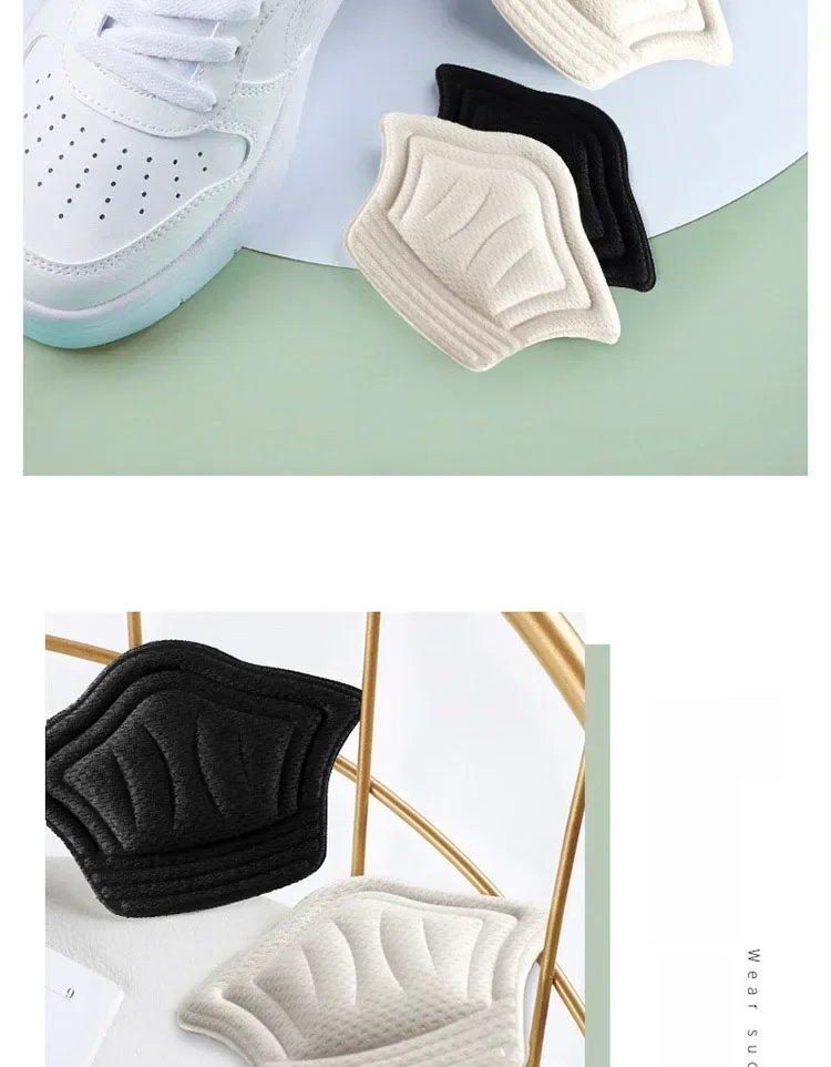 Fersengriffe, selbstklebende Fersenkissen, Anti-Blasen- und Anti-Rutsch-Schuh-Einlagen für Sneaker, Freizeitschuhe, lockere Schuhe, Fußpflege – Detail 14