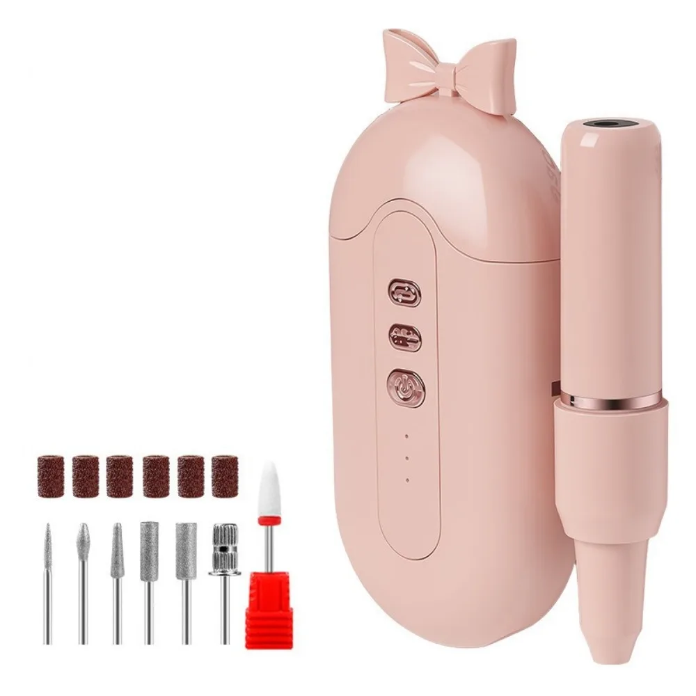 Rechargeable Nail Polisher High-speed Portable Nail Drill Machine Professional Three-speed Adjustment Electric Nail Grinder