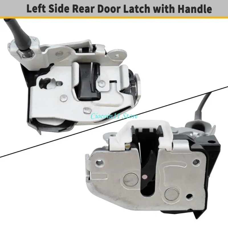 Y1UB Left Rear Lower Door Handle and Cable-Operated Release Assembly 8C2Z-15431A03-A
