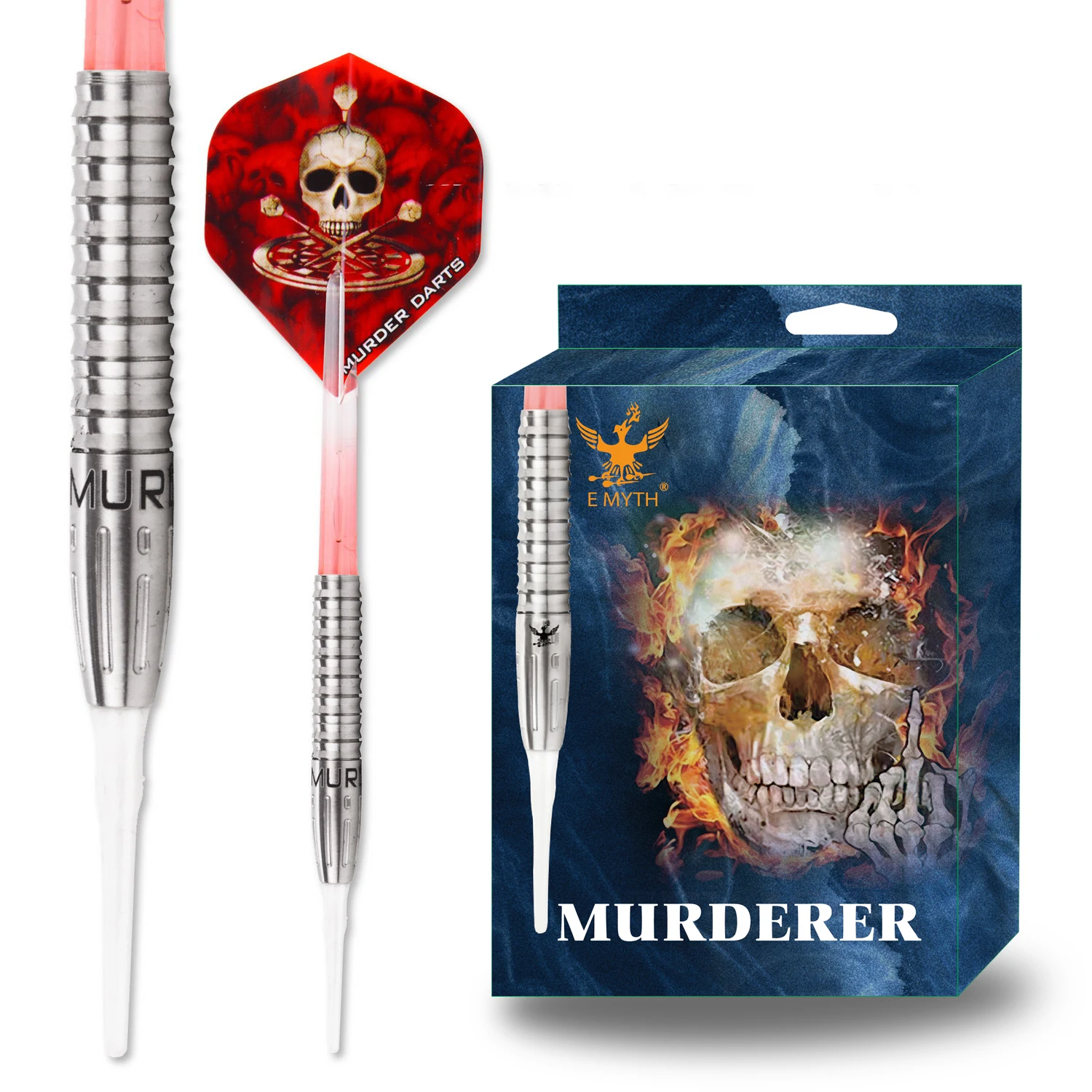 

Emyth Murderer Series Professional 90% Tungsten 2BA, 4BA, NO.5 Darts and Steel Darts for Tournaments and Training