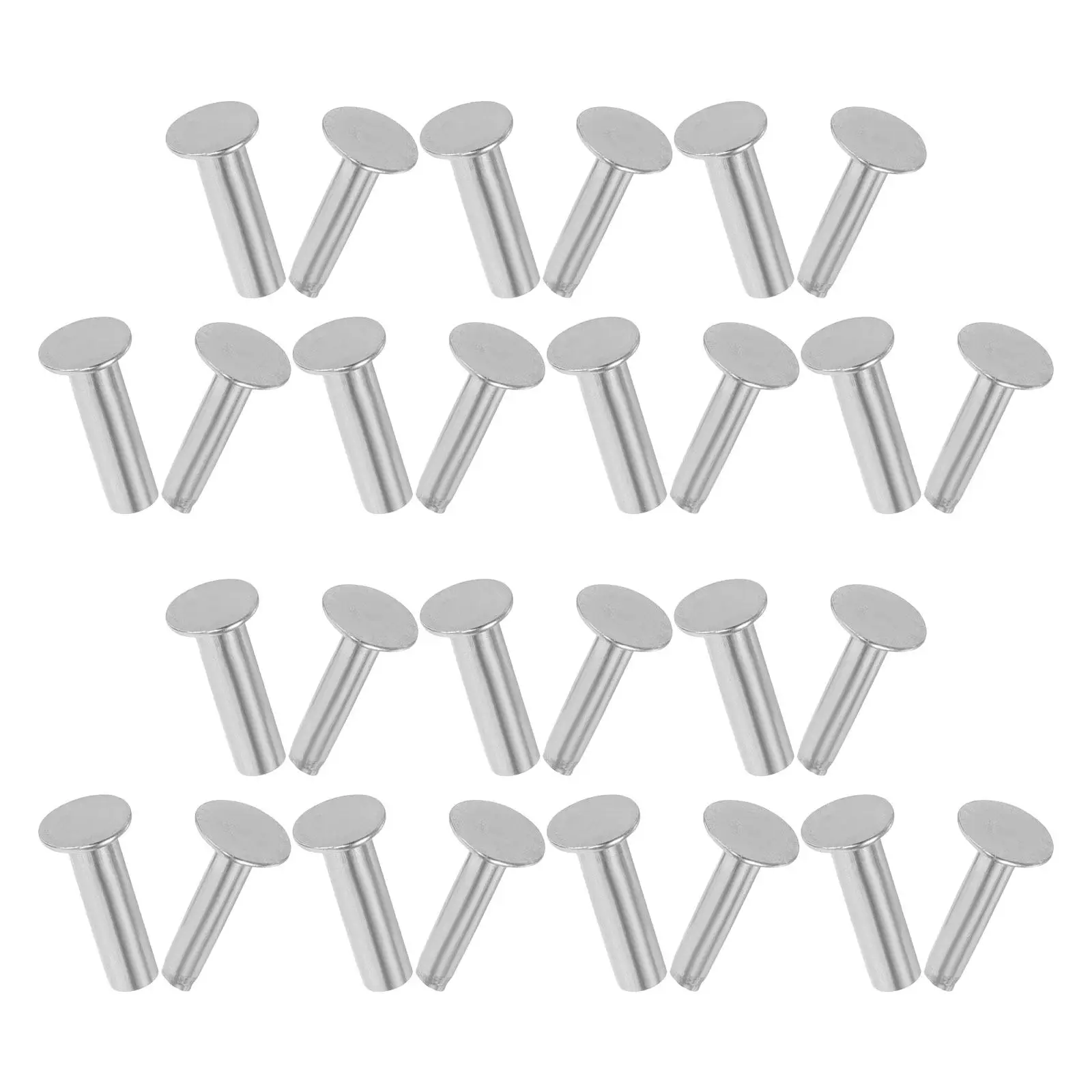 

50Pairs Stainless Steel Knife Handle Pins 6Mm X 19Mm Bracket Bolt Fasteners for Chef Knives Cleavers Woodworking Tool Handle