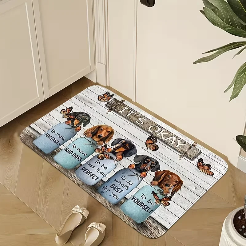 VIKAMA – paillasson de chien à longues jambes, tapis d'entrée de Camping en plein air, doux et confortable, pour salon, chambre à coucher, décoration de maison