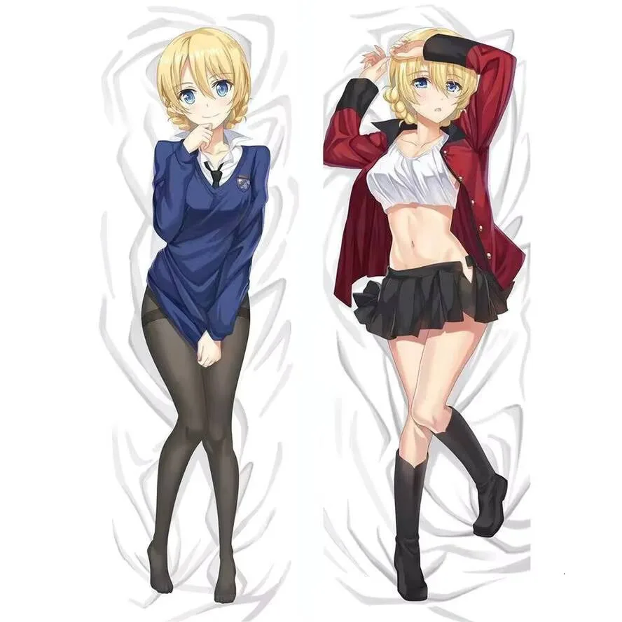 Dibujos animados de Anime 180Cm Otaku Dakimakura Hing s Peachskin funda de almohada de doble cuerpo cubierta lateral impresa s