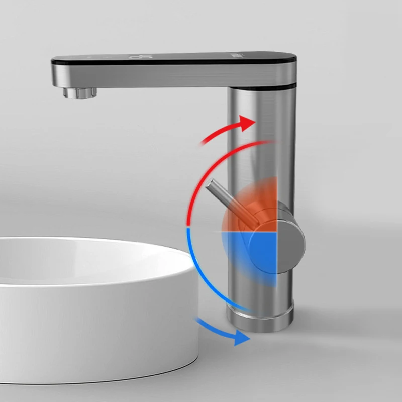 Imagem -06 - Torneira Termostática Inoxidável com Display Digital Torneira de Água Fria e Quente Misturador de Lavatório Doméstico Banheiro e Cozinha Novo
