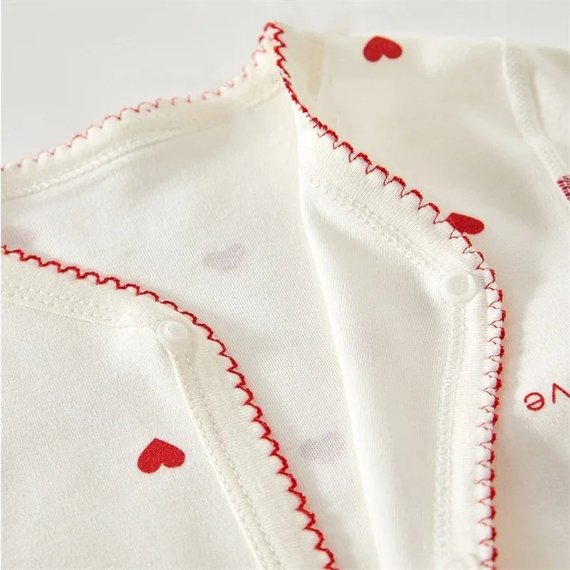 0-24M الوليد الطفل السروال القصير طباعة جمبسوت من القطن سوبر لطيف الزي طويلة الأكمام ارتداءها للرضع #5