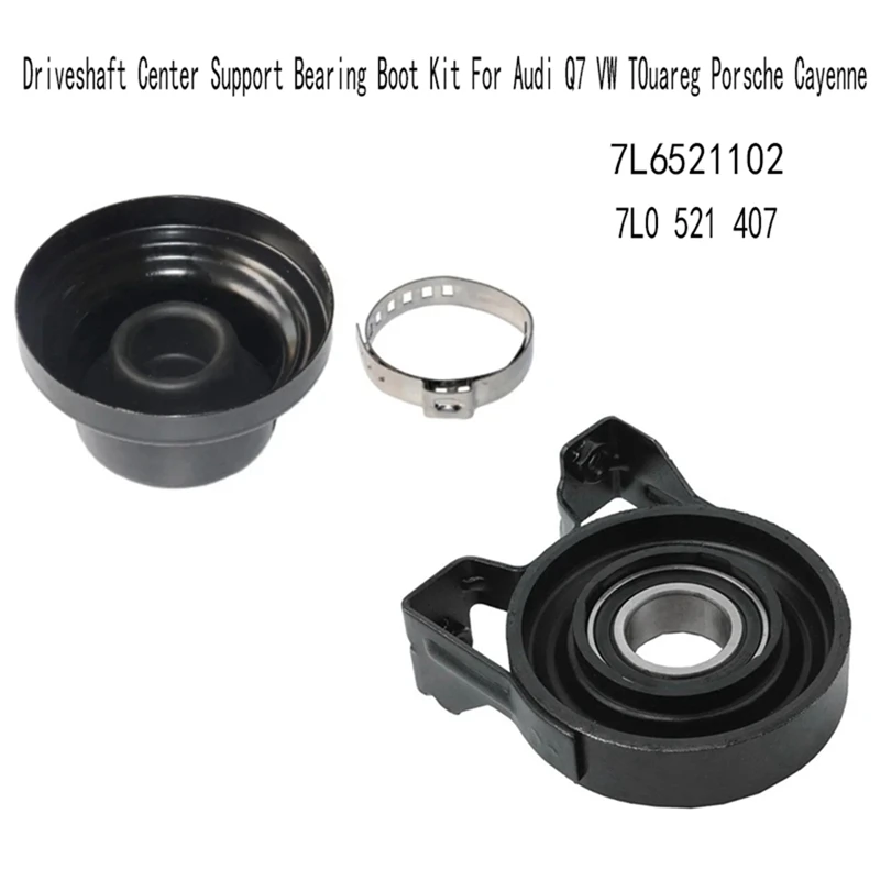 7L6521102 Driveshaft Center Support Bearing Boot Kit for Audi Q7 VW Touareg Porsche Cayenne 7L0 521 407