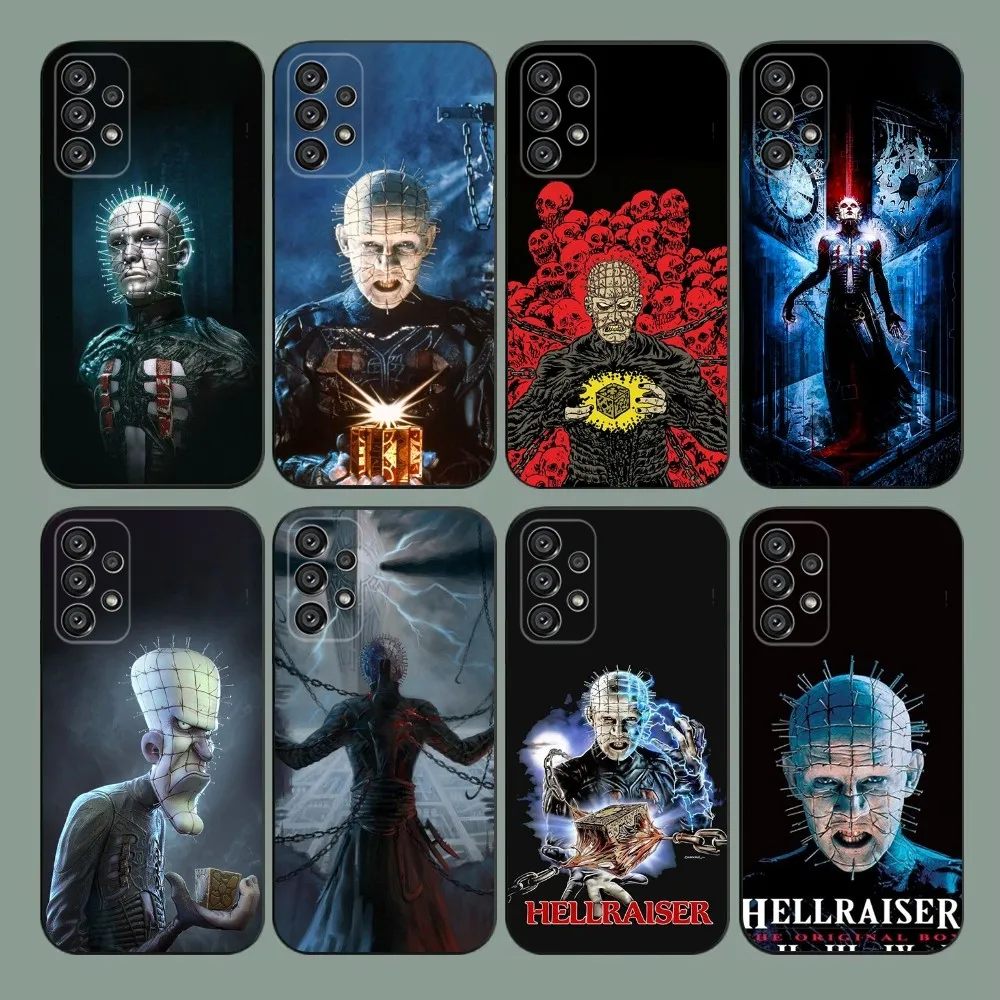 

P-Pinhead H-Hellraiser Phone Case For Samsung Galaxy A20,A21s,A22,A31,A32,A52,A53,A72,73,A80,A91 Soft Black Cover